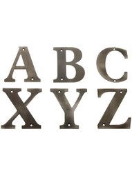 Premium Brass House Letters - 4" Height